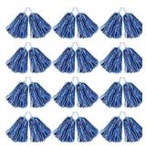 Hooshing BlueWhite Metallic Cheer Poms 100ct