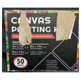 Canvas Painting Kit 50ct Assorted Sizes