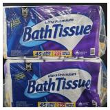 2- Ultra Premium bath tissue 45 rolls each