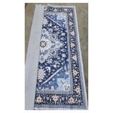 Blue Patterned Area Rug IndoorOutdoor