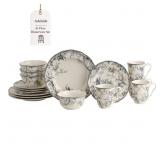 Fifth Dinnerware Set 16pc Grey