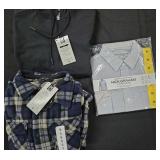 Men's size Small fleece shacket and full zip