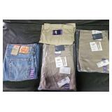 Men's size 36x34 Levi's jeans and size 36x30 Gap