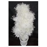 Fiber Optic Christmas Tree Decoration White
