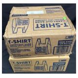 2- 1000ct. Boxes of 1/6 Barrel T-Shirt Bags