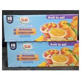 2- Dole Fruit in Gel snack cups 16 count each