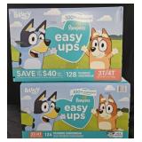 2- Pampers Easy Ups size 3T/4T 124 count each