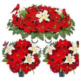 Saxili Red Cemetery Artificial Flowers