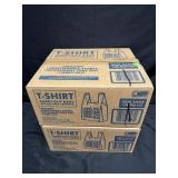 2- 1000ct. Boxes of 1/6 Barrel T-Shirt Bags