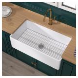 Miuara 36 Fireclay Farmhouse Sink White