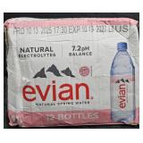Evian water 12 pack 1 liter bottles