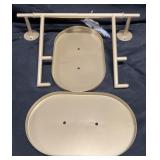 Gold 2-Tier Tray Stand