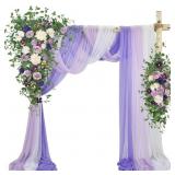 Tings time Wedding Arch Flowers  Drapes 5pc