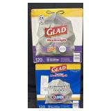 2- 120ct. Boxes of Glad ForceFlex Tall 13-Gallon