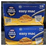 2- Kraft mac and cheese 18 individual pouches per