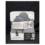 Silicone Oven Mitt Set