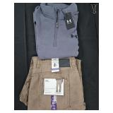 Men's size 2XL Under Armor pullover and Aero