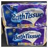 2- 45ct. Bags of Ultra Premium Toilet Paper Rolls