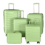 WireHot 5pc Luggage Set Hardshell TSA Lock Teal