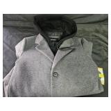 Men's size Medium DKNY hooded fashion coat. New
