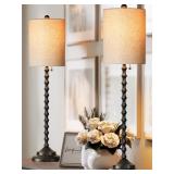 Lampworks 30H Black Table Lamps 2pk