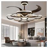 LANGLITIAODENG 48 Dimmable Remote Ceiling Fan