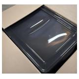 6- Short Clear Plastic Totes w/ Lids, Light