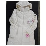Women's size Small DKNY long puffer coat. New w/