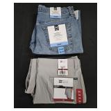 Men's size 32x30 jeans and size 34 shorts. New w/