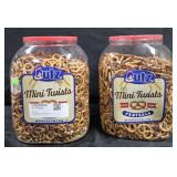 2- Utz Mini twists pretzels 60oz each
