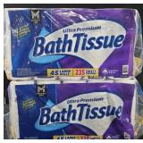2- Ultra Premium bath tissue 45 rolls each