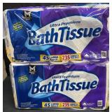 2- 45ct. Bags of Ultra Premium Toilet Paper Rolls