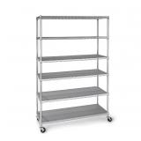 6-Tier NSF Heavy Duty Wire Shelving, 47.75' W x