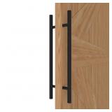 LVYIHAN Matte Black 24 Round Barn Door Handle