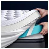 Biteany 5 Short Queen Gel Memory Foam Topper