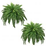 FOREST PRINCE 45 Artificial Boston Ferns 2pk