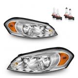 KarSpareHub Headlight Assy Pair Impala 06-13 wBulb