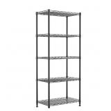 REGILLER 5-Wire Black Metal Shelving 11.8x21.2x53.