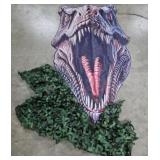 Dinosaur Head Floor Decoration Realistic Camo