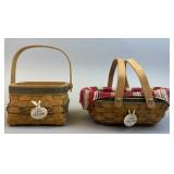 2 Tree Trimming Baskets w 2 Protectors, 2 Tie Ons