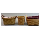3 Asst Baskets - 1 Liner, 2 protectors, 1 Garter
