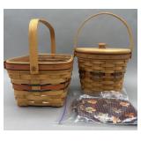 Boo Basket & Shades of Autumn Maple Leaf Baskets