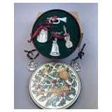 Sounds of the Season Pewter Ornaments in Tin & 2