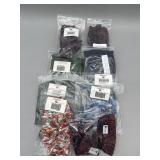 10 Asst Fabric Accessories - Longaberger Garters,