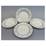4 - 7 inch Salad / Dessert Plates - Blue USA