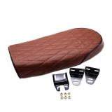 YIBO Brown Cafe Racer Seat Retro Style