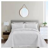 CHIXIN Oversized King Cotton Quilted Bedspread 3pc