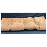 Brown Tufted Cushion Seat Pad