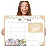 Gannyfer 2026 18-Month 22x17 Desk Calendar