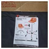 Freeky Rock Orange Rolling Shop Stool